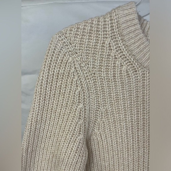 Athleta Women's Sierra Crew Neck Sweater in Oatmeal Wool Blend- Size Small - Picture 5 of 6